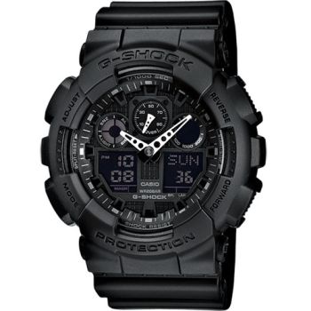 Casio G-Shock GA-100-1A1ER Heren Horloge  Zwart (GA-100-1A1ER)