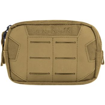 Pentagon ELPIS 15 x 10 All Purpose Tactical Pouch Coyote Horizontaal